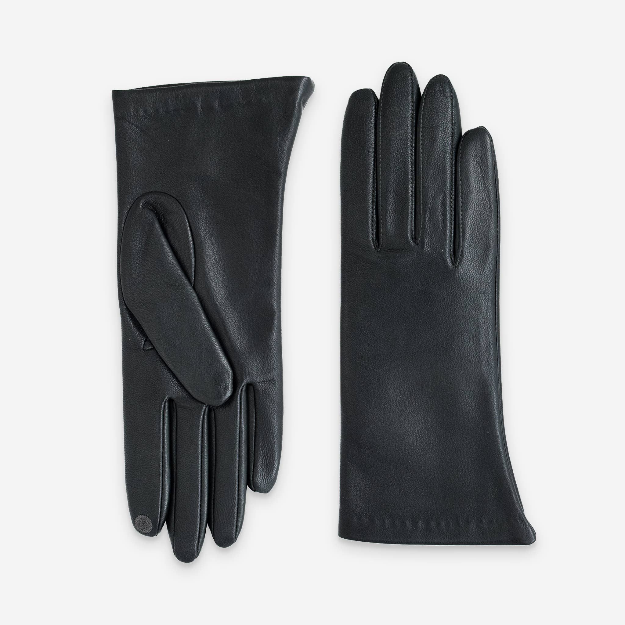 Glove Story - Wholesale Gloves - Women's - lambskin-leather-gloves-silk-lining-touchscreen-21001ST7