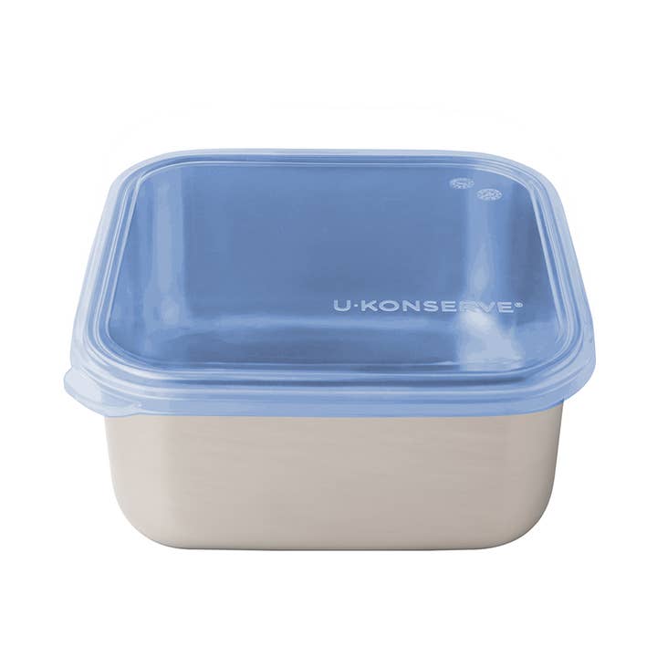 Square To-Go Containers | 50oz | Cosmic Blue | Silicone for wholesale by U Konserve