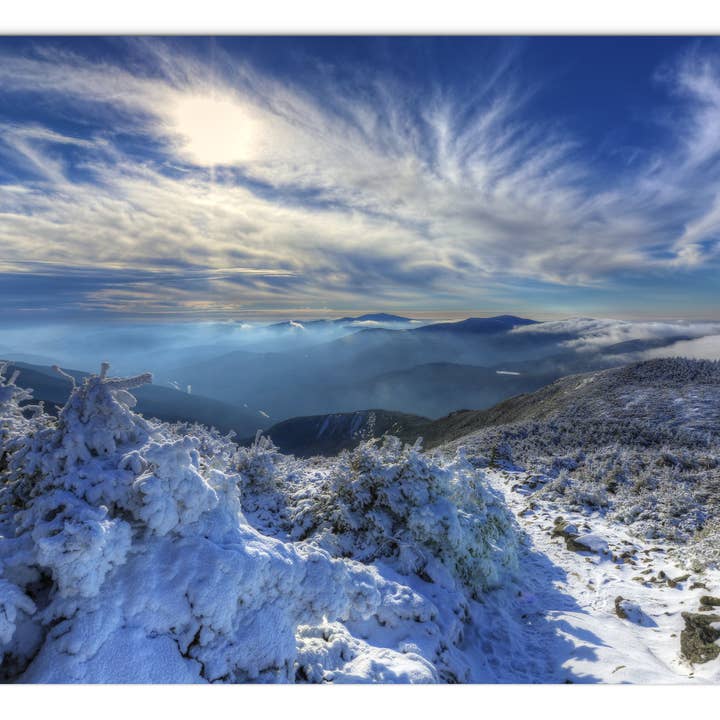 Heavenly Winter Glow Glass Panel by Chris Whiton for wholesale by American Brand Studio