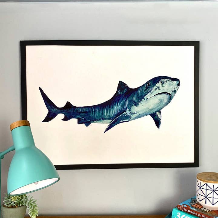 Stampa giclée Tiger Shark per la vendita all'ingrosso da parte di Max Made Me