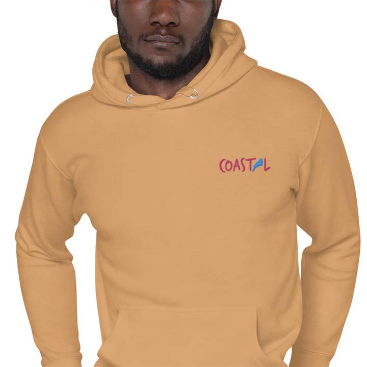 Coastal North Carolina™ Beachfront Unisex Hoodie for wholesale by Coastal & Midwest State of Mind