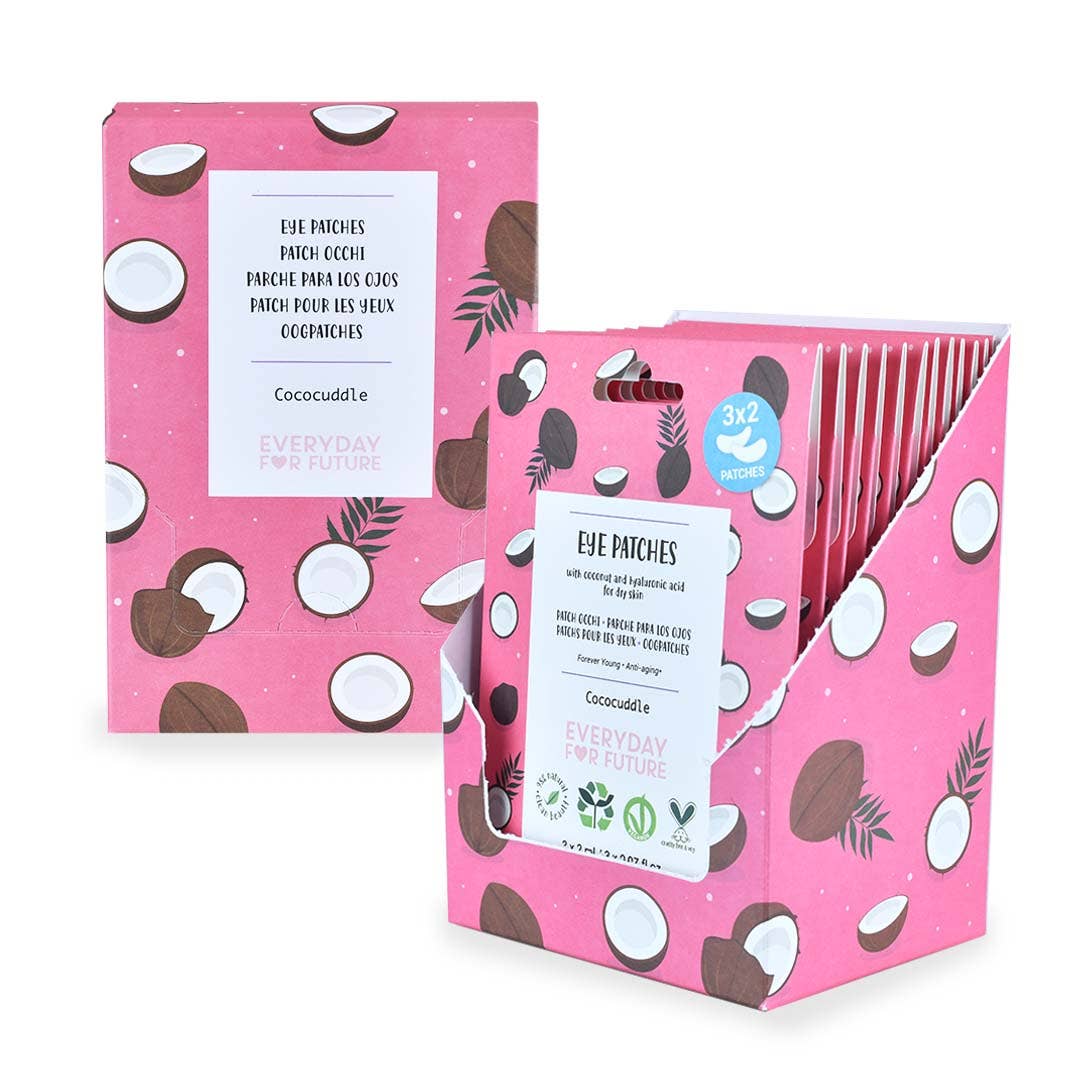 Everyday For Future - Vente Masques de traitement yeux - Patchs hydratants anti-âge pour les yeux à l’acide hyaluronique3
