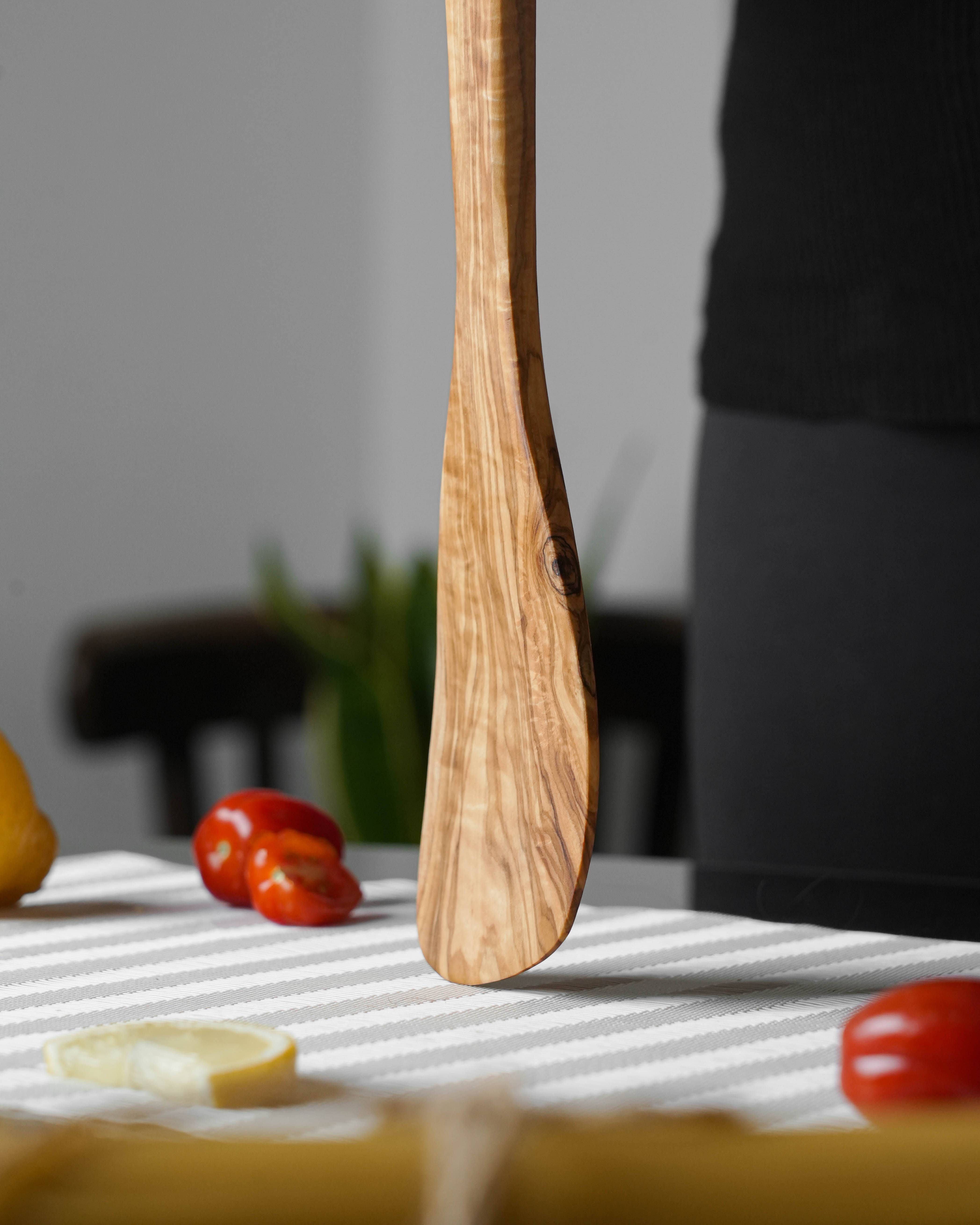 Handcrafted Olivewood - Wholesale Spatula/Turner - Handmade Olive Wood Corner Spatula2