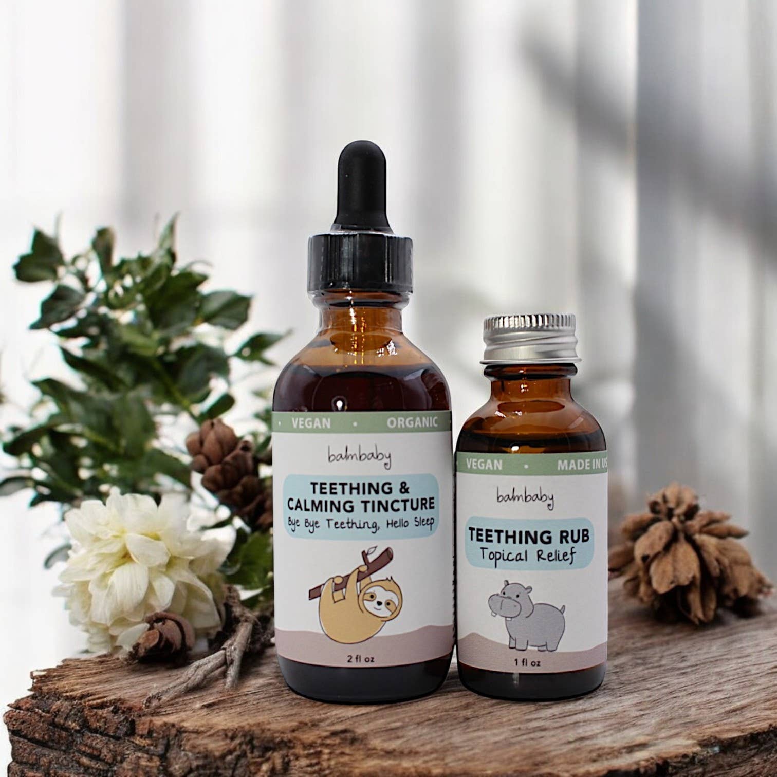 Taylor's Naturals - Wholesale Teething Necklace - Baby - Balm Baby - Bye Bye Teething Hello SLEEP! Natural & Organic1