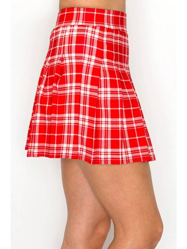 MIO WHOLESALE - Vente Jupe-short – femme - SCU09PX JUPE-SHORT PLISSÉE À CARREAUX GRANDE TAILLE6