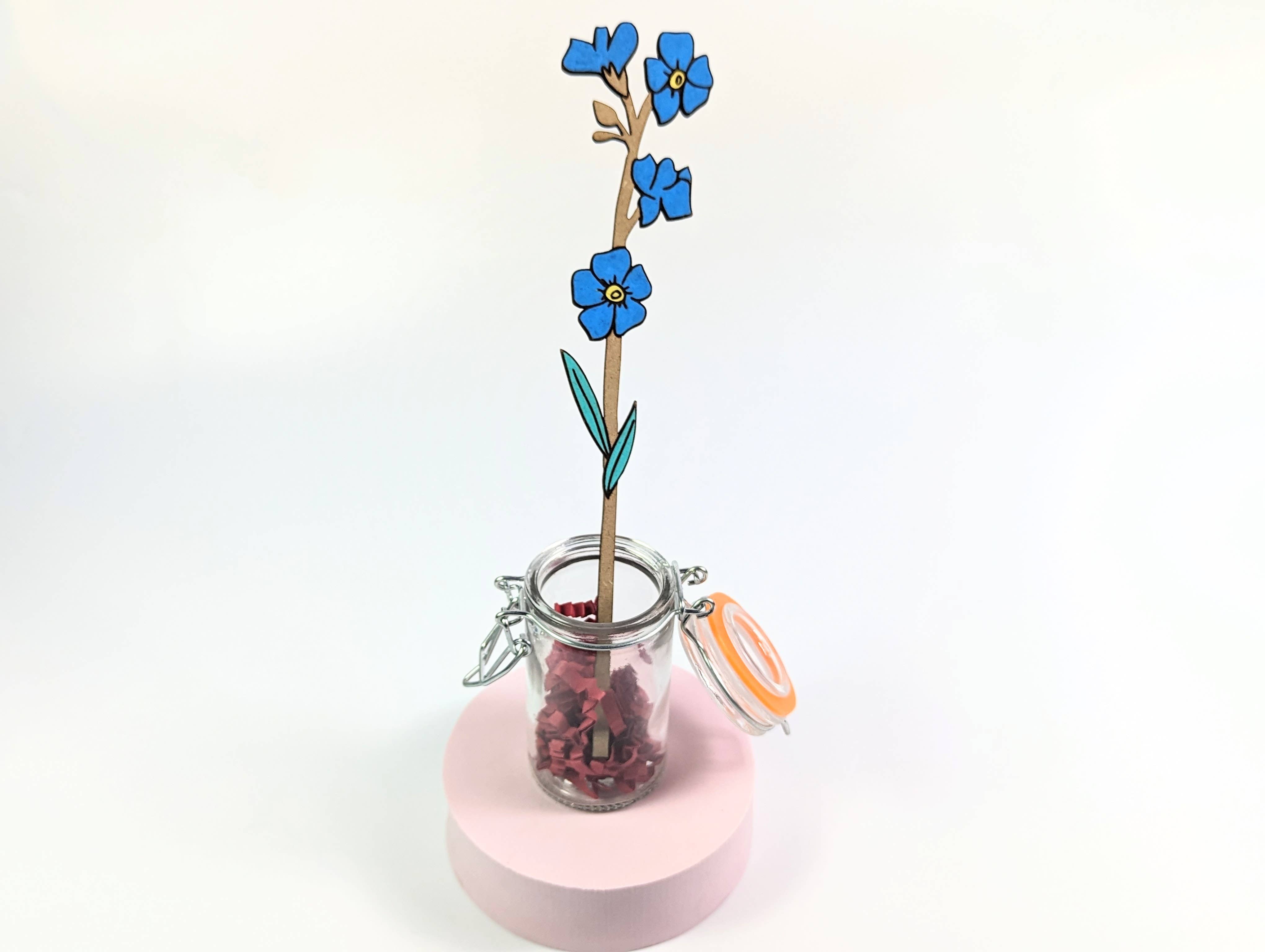 Chikai Shop – wholesale Artificial flowers – Hand-painted wooden flowers for home decor5