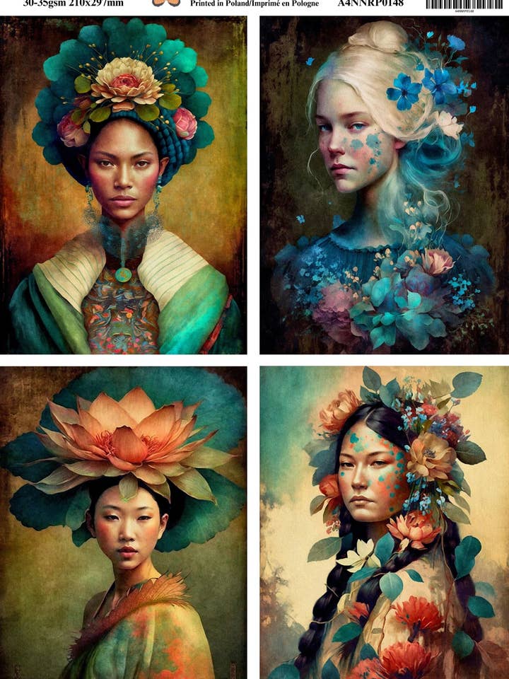 Ninny's Decoupage-Reispapier - Frauen der Welt für den Großhandel von Ninnys Napkins