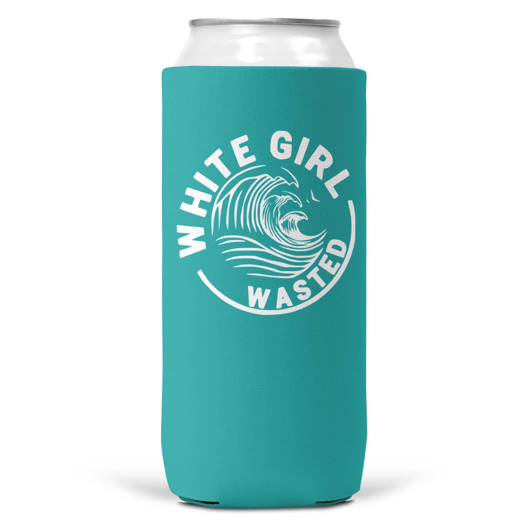 Wi-Wear – Engroshandel Drikkedunke – Hvid pige spildt SLIM CAN Coozie/Cooler 12oz Koozie2