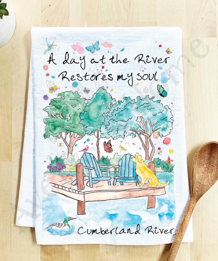 Avery's Home - Wholesale Tea Towel - A Day at the Lake or River Customizable Tea Towel11