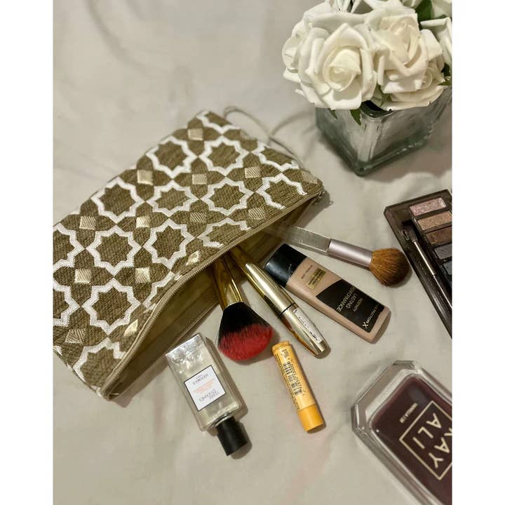 Moroccan Natural bazaar - Wholesale Makeup/Cosmetic Bag - Moroccan Ziliji Make Up bag, Cosmetic bag, Travel Toiletry6