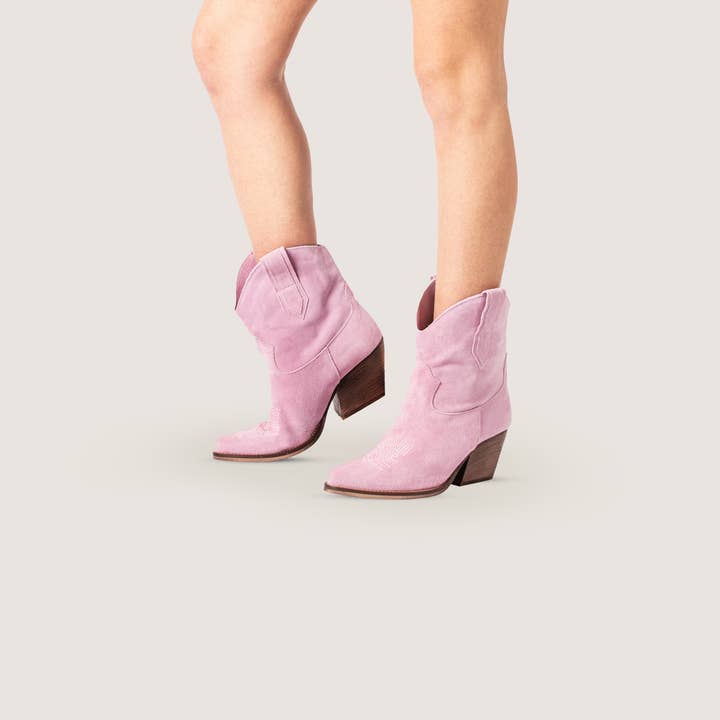 Kali Shoes - Wholesale Cowboy boots – Women’s - Leila Texan Boots Pink3