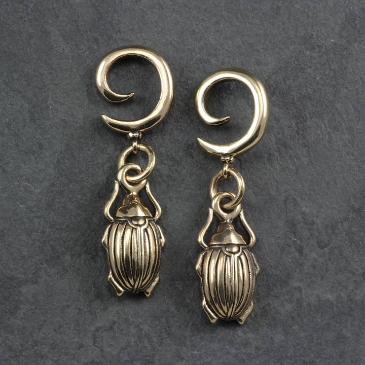 Scarabeo Scarabeo - Orecchini a spirale, colore: bronzo per la vendita all'ingrosso da parte di Lost Apostle