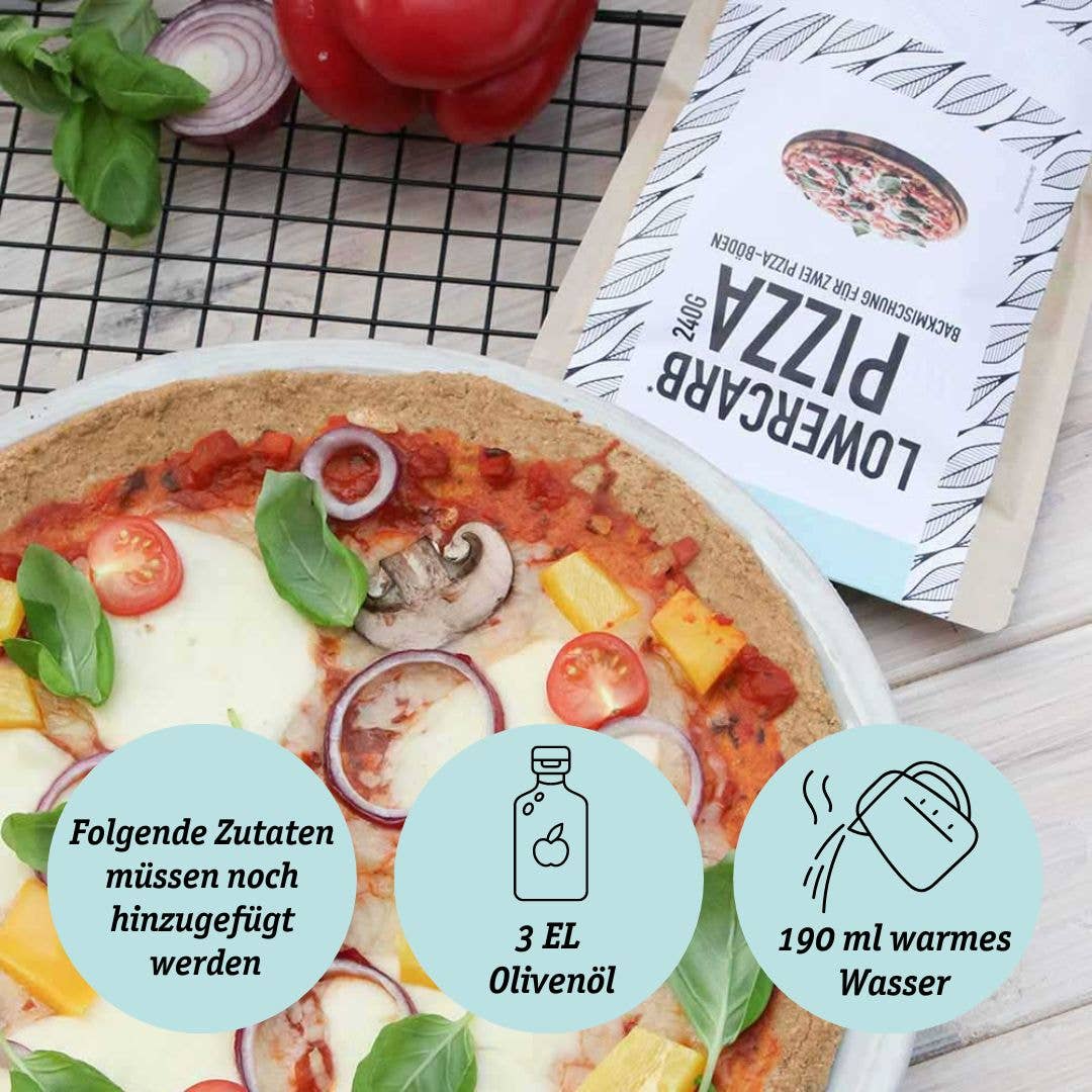 Organic Workout – wholesale Bread mix – Lower-Carb* Pizza Mix for Two Gluten-Free, Vegan Pizza Crusts5