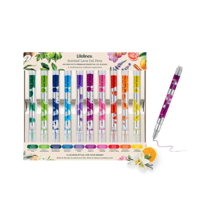 Scented Lava Pen Set - 10 Pack for wholesale by Lifelines