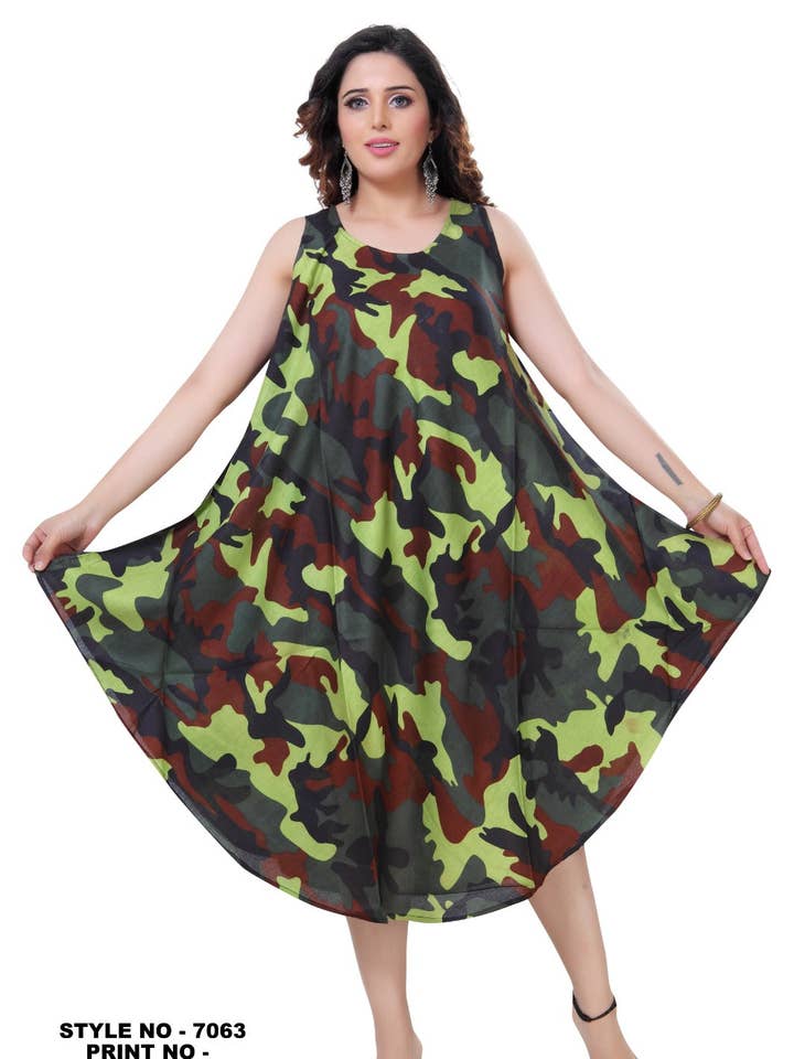 Umbrella Dress/Ethnic Sun Dress- 7063 for wholesale by India Batik