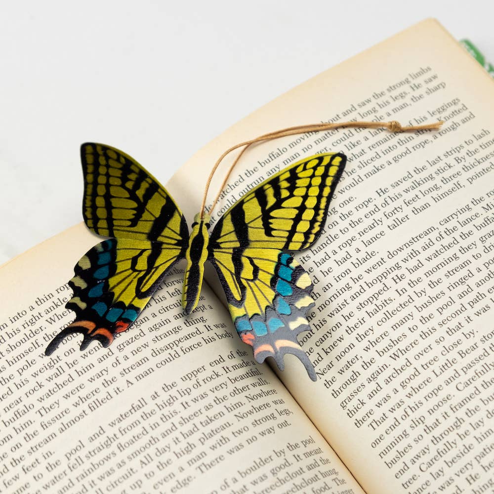 Tulia's Artisan Gallery - Wholesale Bookmark - Tiger Swallowtail Butterfly Ornament + Notecard3