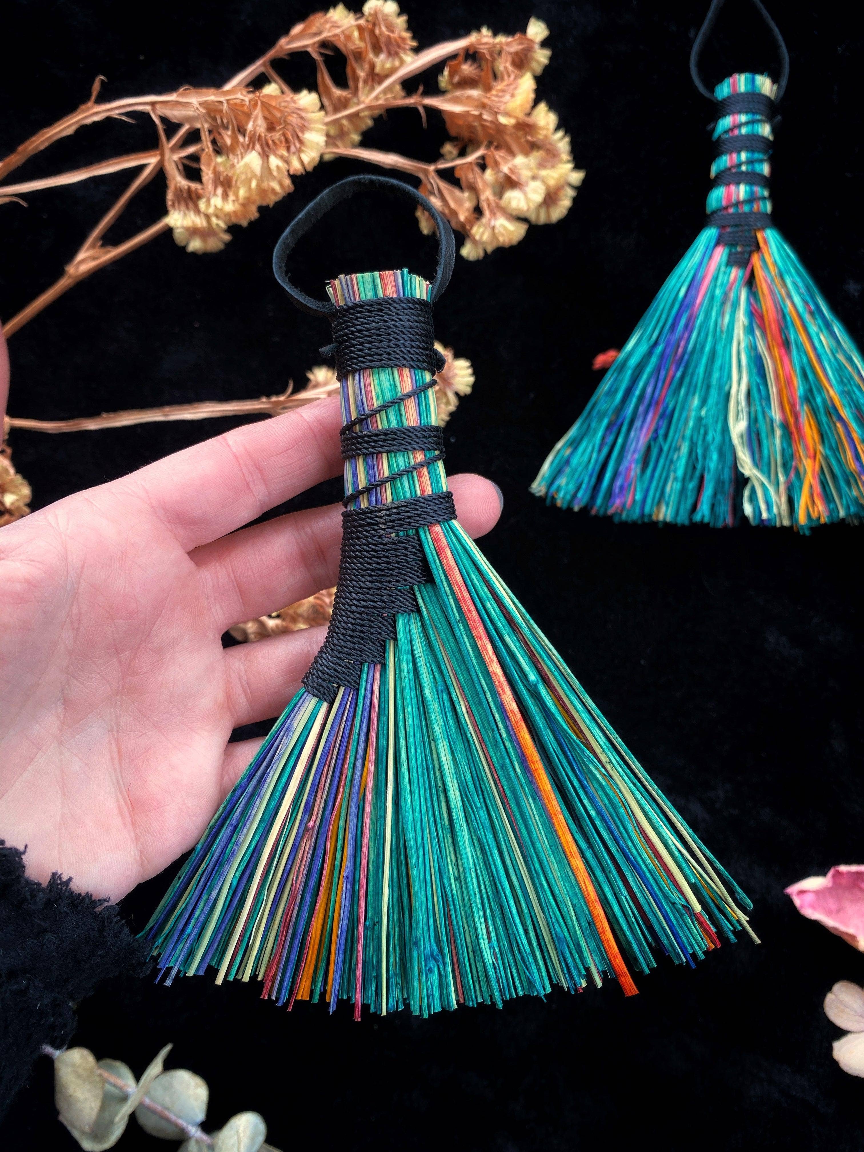 Keven Craft Rituals LLC - Wholesale Meditation Supplies - Hand Dyed Altar Brooms - 5 -6” Broomcorn3