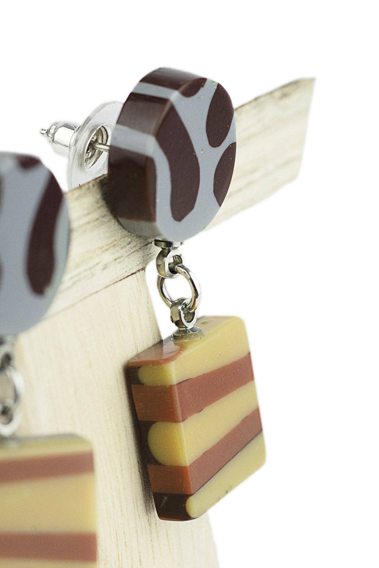 NOA ECCO - Wholesale Dangle Earrings - Two-piece earring1