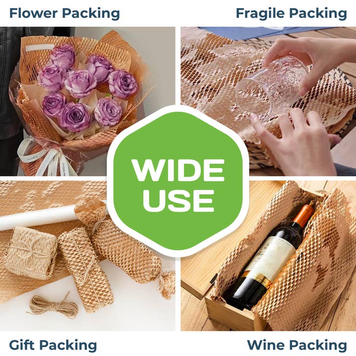 HexcelPack - Wholesale Wrapping Paper Roll - HexcelWrap Honeycomb Packing Paper4