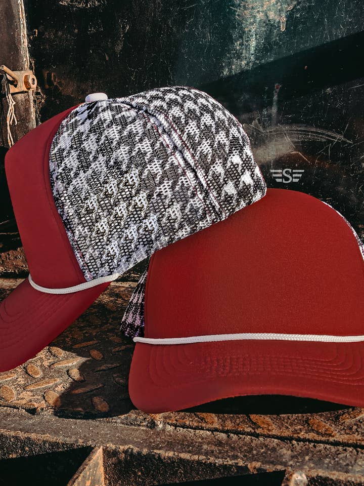 Gorra con malla de pata de gallo para venta al por mayor de Flying S Company