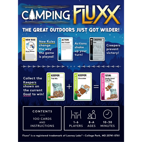 Looney Labs – wholesale Card game – Camping Fluxx2