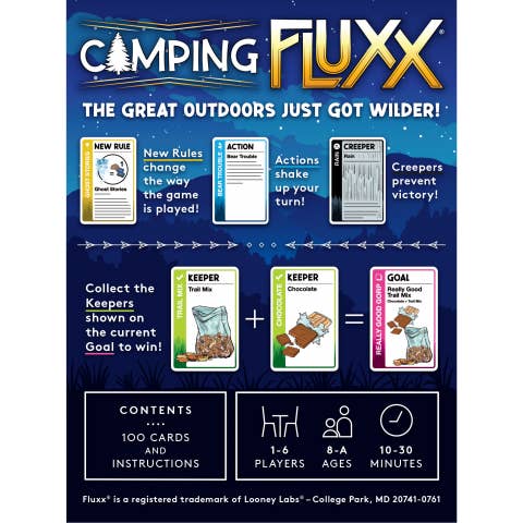Looney Labs - Wholesale Card Game - Camping Fluxx2
