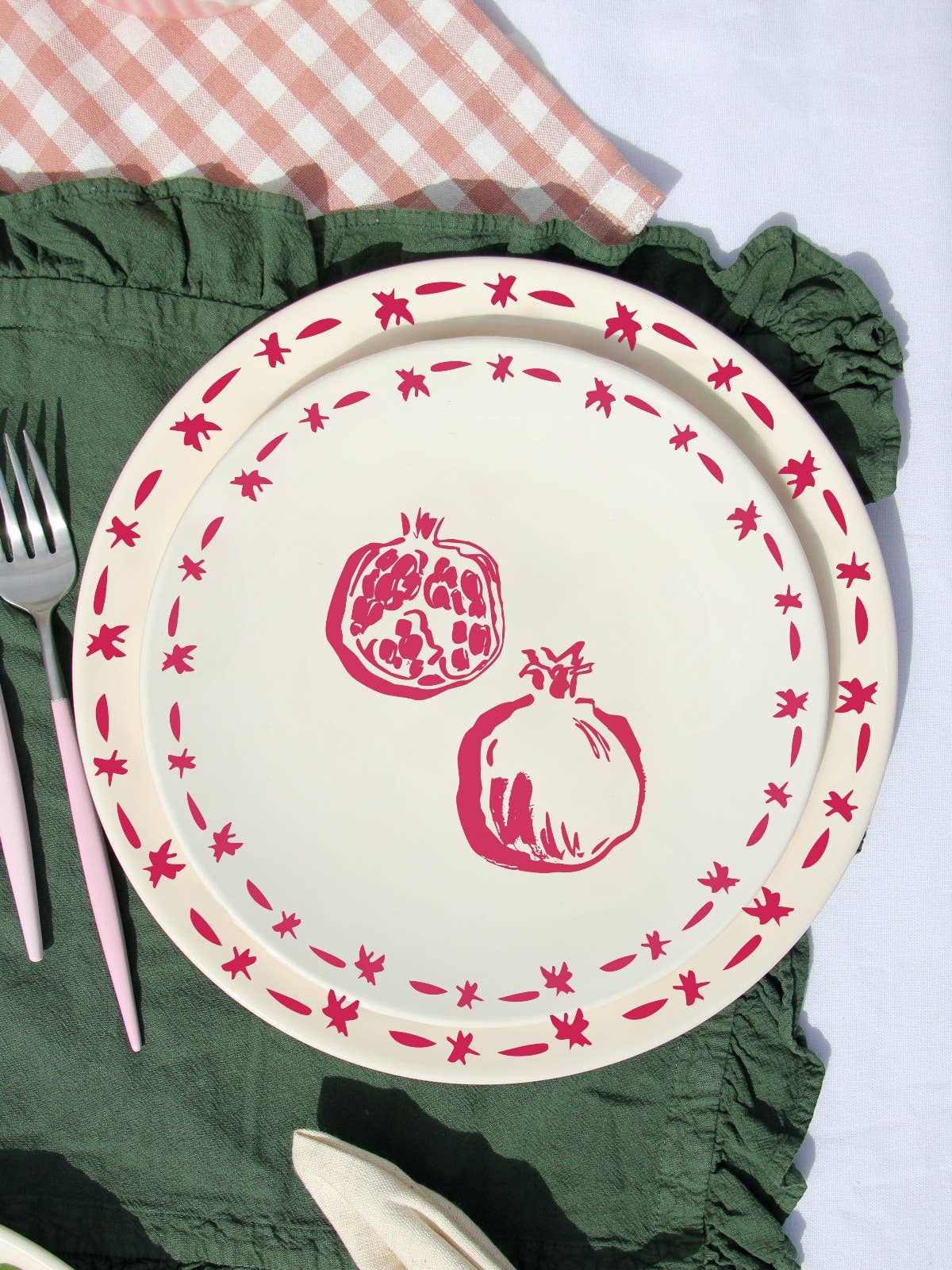 Pó de Barro - Vendita all'ingrosso Piatto - Piatto da Dessert Melagrana Veggie Mood1