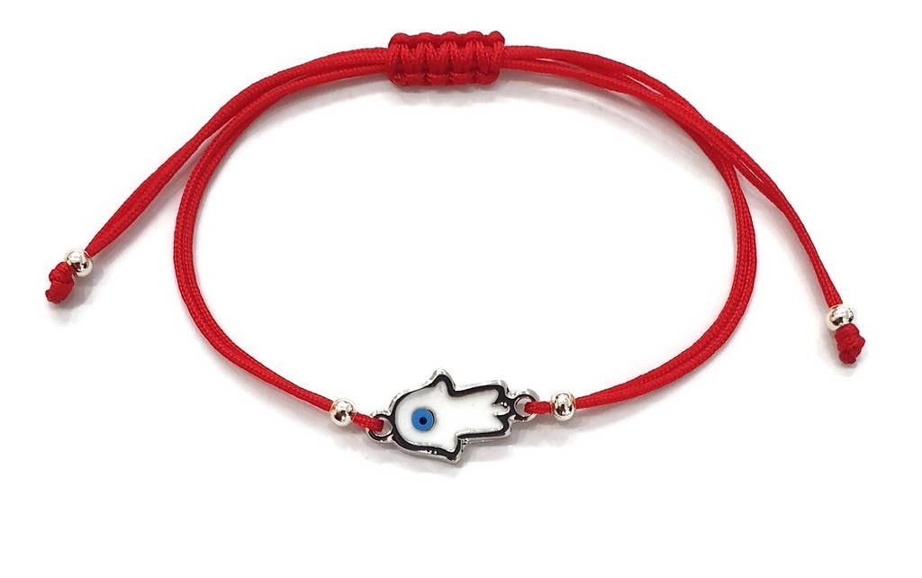 Loli - Wholesale Charm/Dangle Bracelet - Bracelet Hand Hamsa Evileye Evil Eye Enamel String Bracelet1