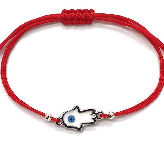 Loli - Wholesale Charm/Dangle Bracelet - Bracelet Hand Hamsa Evileye Evil Eye Enamel String Bracelet1