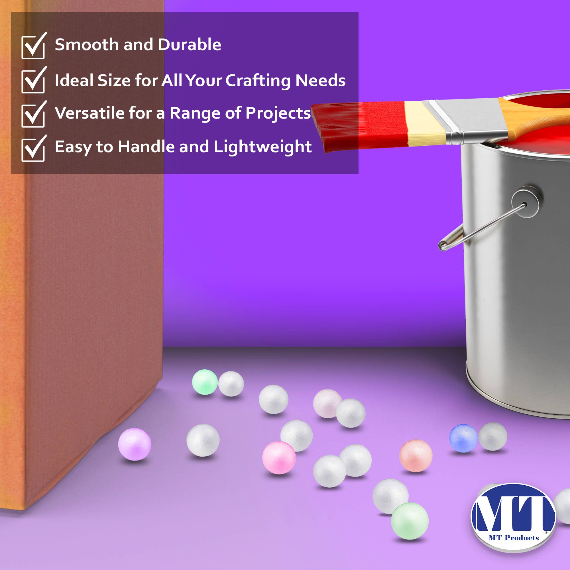 MT Products - Wholesale Craft Supplies - MT Products Round Polystyrene Foam Balls for Arts & Crafts6