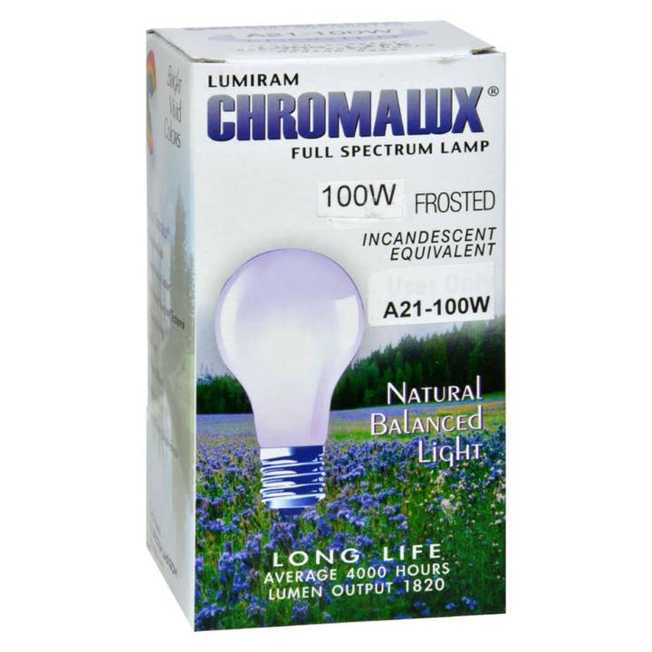 Chromalux Light Bulb Frosted-100w - 1 Bulb for wholesale by Everyday Supply Co