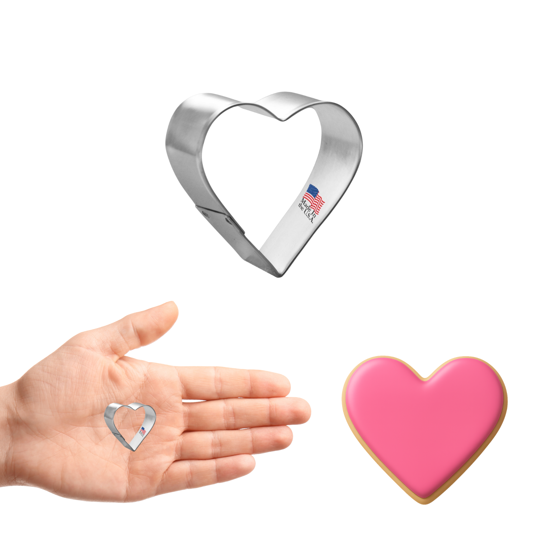 CookieCutter.com - Wholesale Cookie Cutter - Mini Heart Cookie Cutter 1 in M210