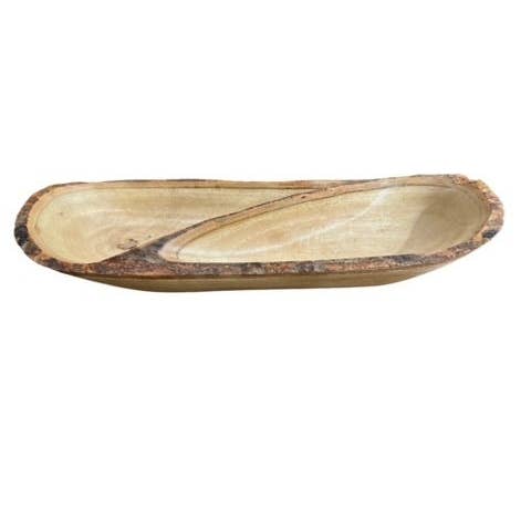 Rustikale Holzschale 6" x 17" für den Großhandel von Tremont Floral Supplies