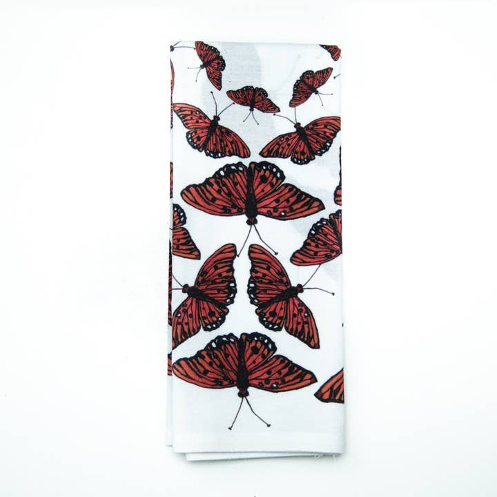 Lot de 4 serviettes de table Flutter Away II pour la vente par Concept Fourteen