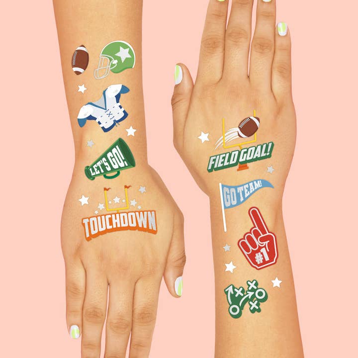 Petit Fetti - Wholesale Temporary Tattoo - Kids - Football Temporary Tattoos, Party Favors, NFL Sports Decor3