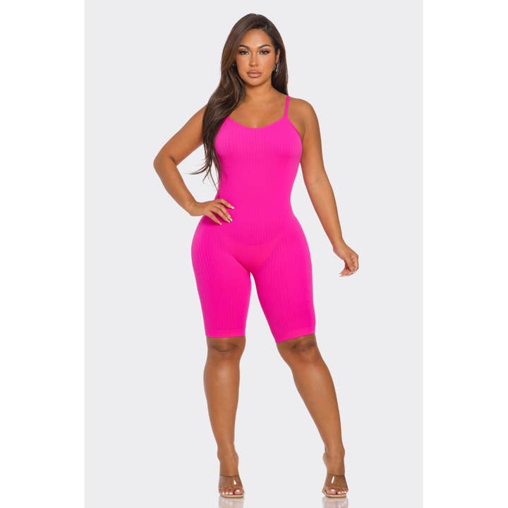 DORCAS - Wholesale Romper - Women's - Basic Seamless Romper Biker Shorts12