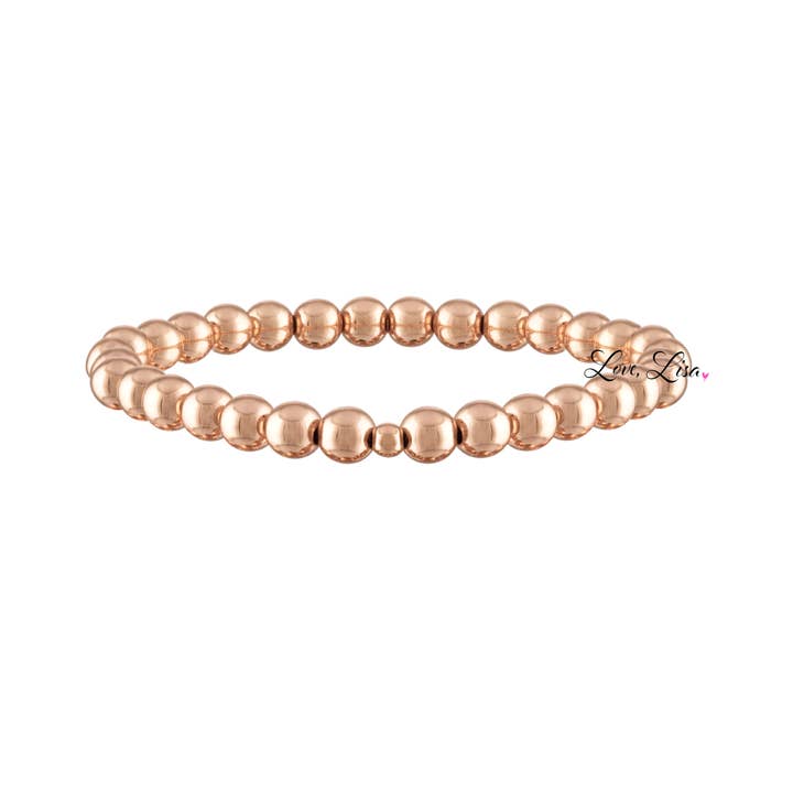 Love, Lisa - Wholesale Beaded Bracelet - 6mm Stretch Beaded Bracelet