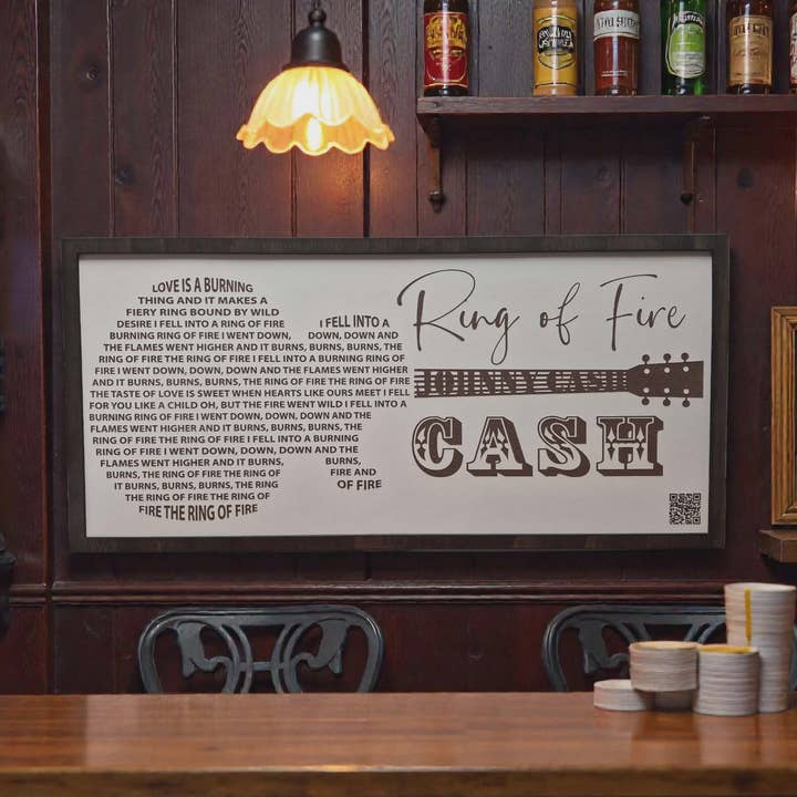 occidental, Letrero de letras de canciones, letrero de bar, cueva de hombre, único para venta al por mayor de Crates Etc