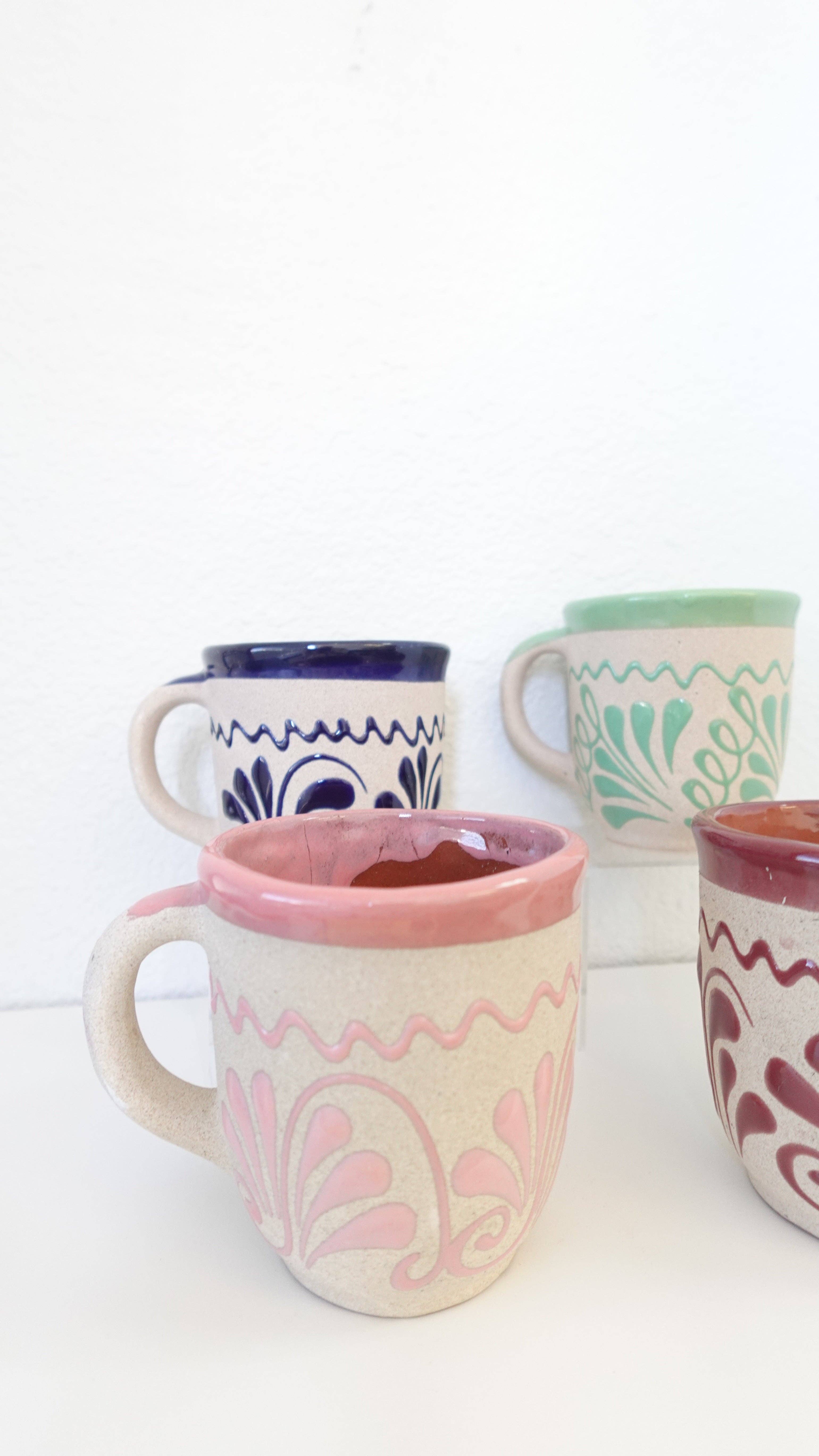 Doña Cata Art - Vente Tasse à café - Tasse à café mexicaine Taza Jarrito en argile2