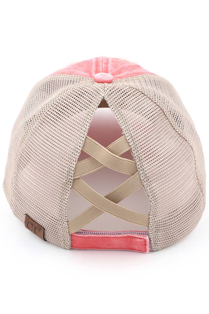 Hana – wholesale Hästsvanskeps - Dam – C.C HAPPY CAMPER Patch Pony Keps8