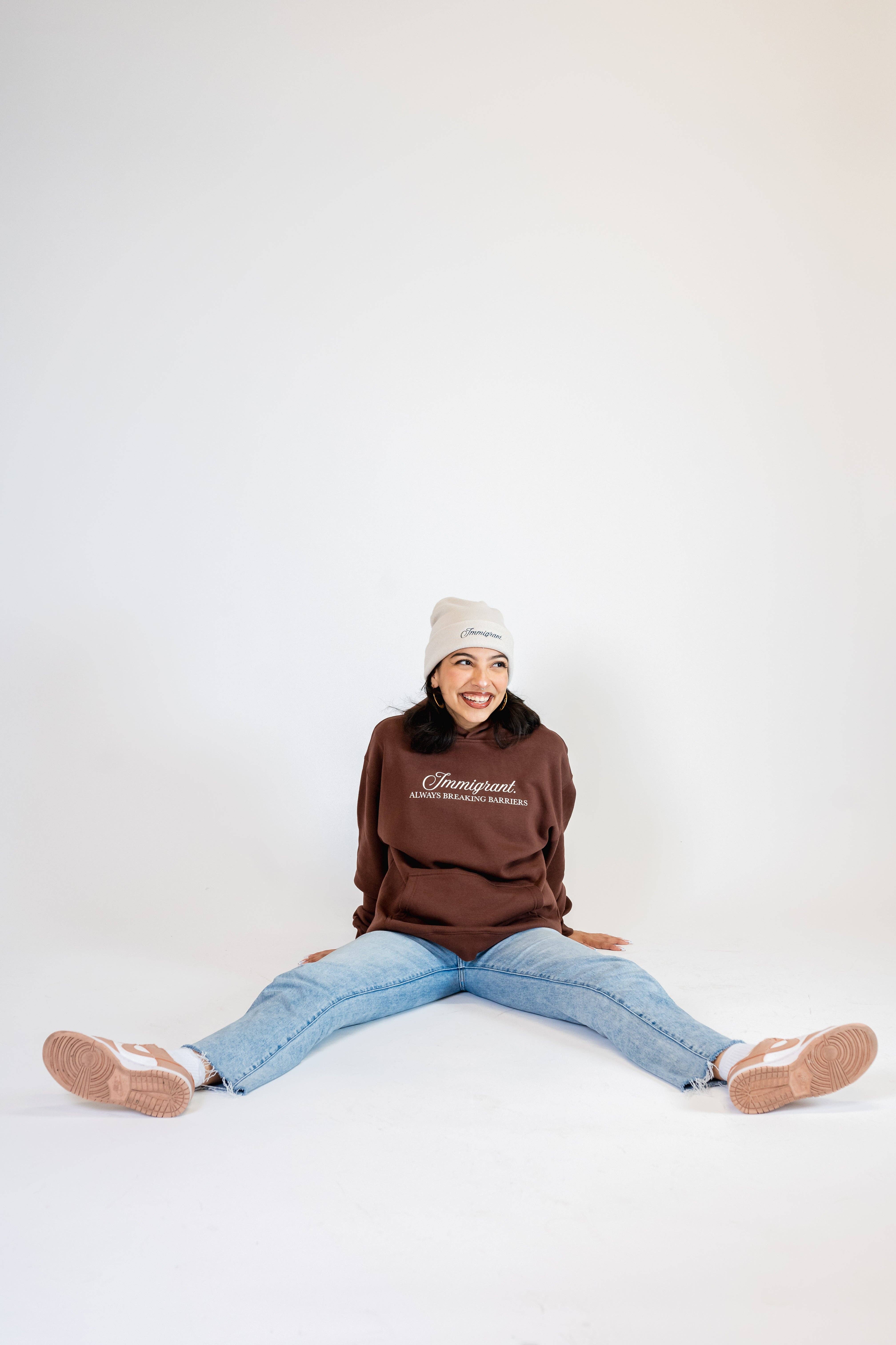 Jen Zeano Designs - Wholesale Hoodie - Women's - Immigrant Brown Hoodie0