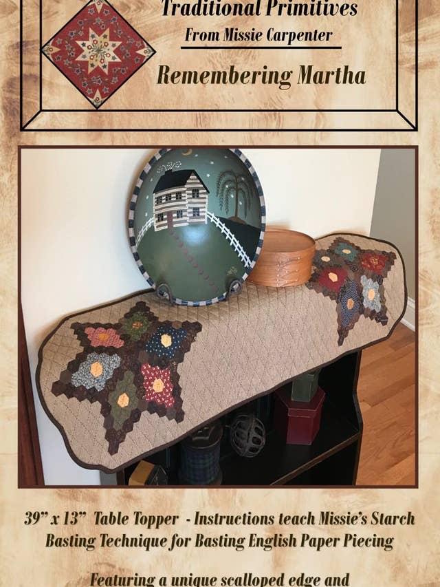 Remembering Martha EPP Pattern for wholesale by Traditional Primitives
