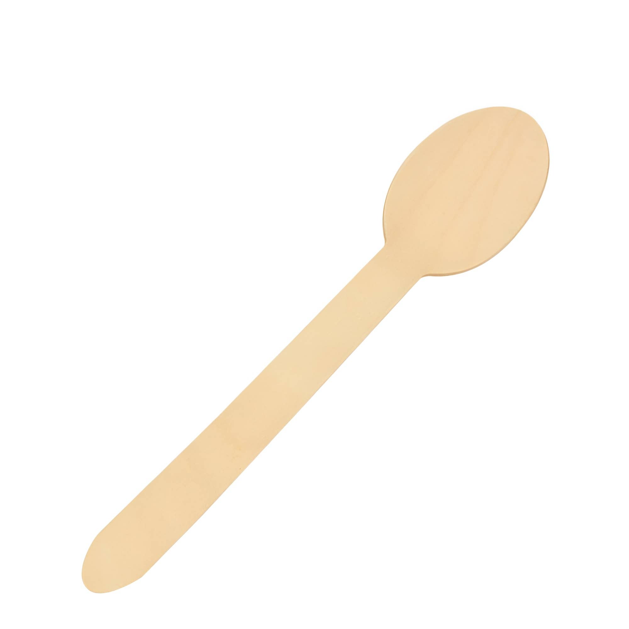 CLW Distributors INC - Wholesale Disposable Servingware Set - Disposable Wooden Spoon 6.3" Length - Pack of 1002