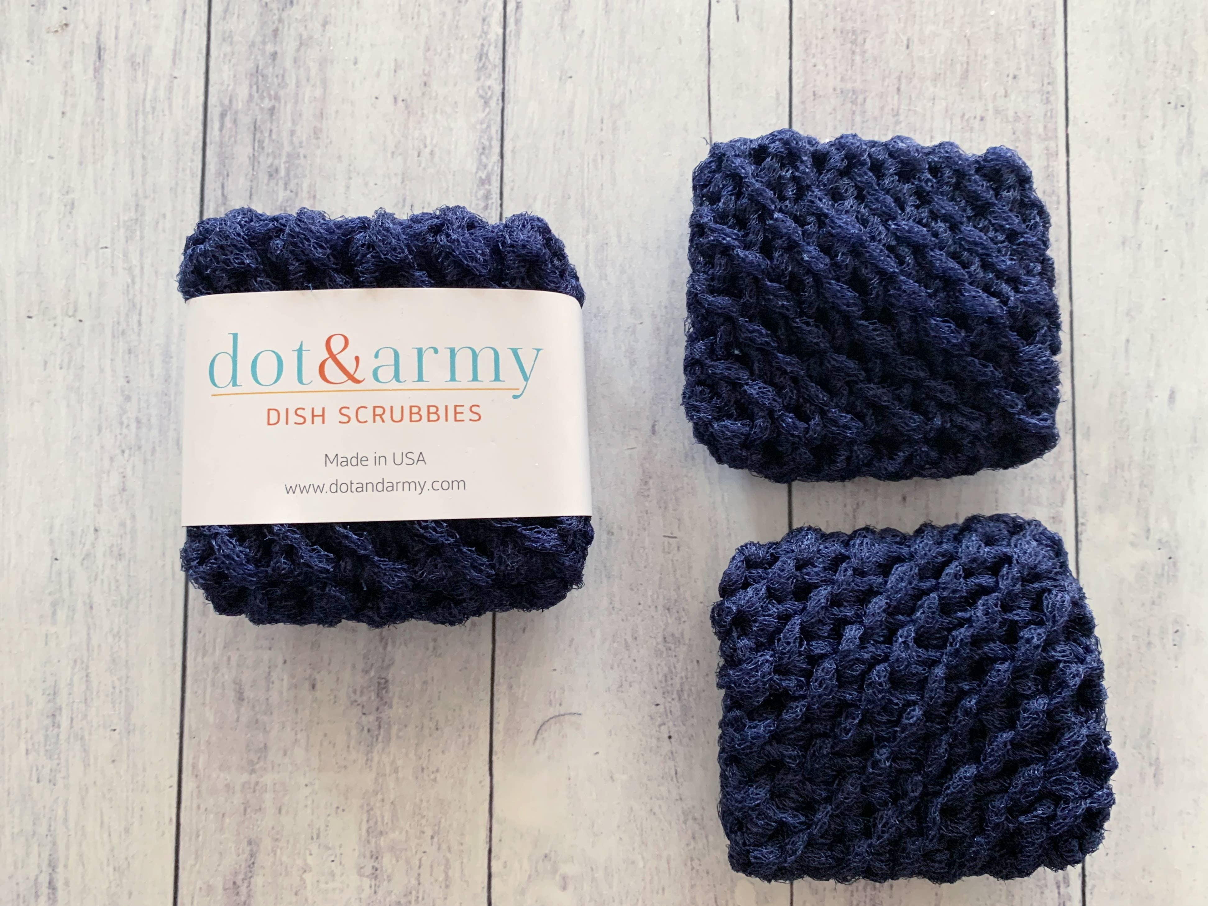 Dot and Army - Wholesale Dishcloth - Dish Scrubbies, set of two6