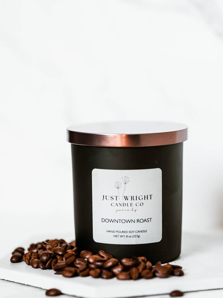 Downtown Roast para venta al por mayor de Just Wright Candle Co, LLC.