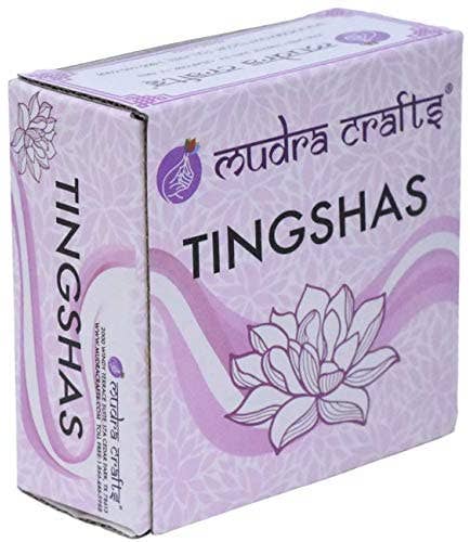 Mandala Crafts - Wholesale Meditation Supplies - Meditation Bell - Tingsha Cymbals with Straps - Meditation Chime Tibetan Bell for Healing Yoga Meditation in a Box by Mudra Crafts, Tibet Mantra6