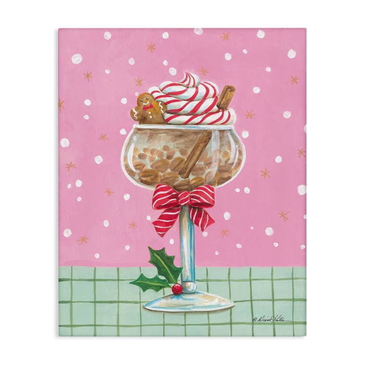 Stupell Industries - Wholesale Wall Sign - Festive Gingerbread Cocktail - Unframed Wall Art5