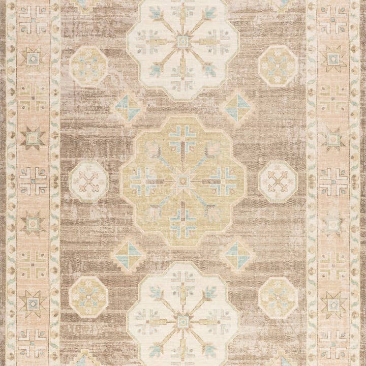 Fawn Medallion Wool and Cotton Area Rug for wholesale by nuLOOM
