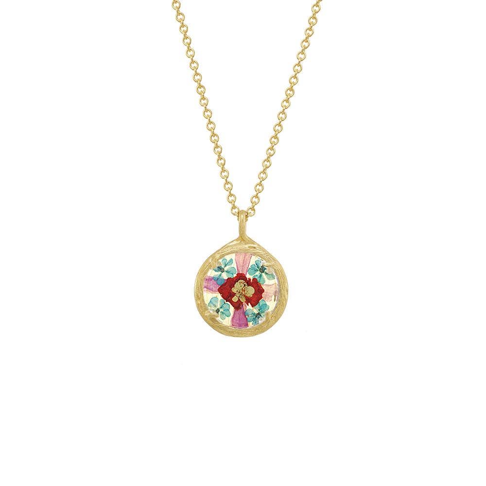 Catherine Weitzman – wholesale Pendant/charm necklace – Mini Flower Mandala Necklace0