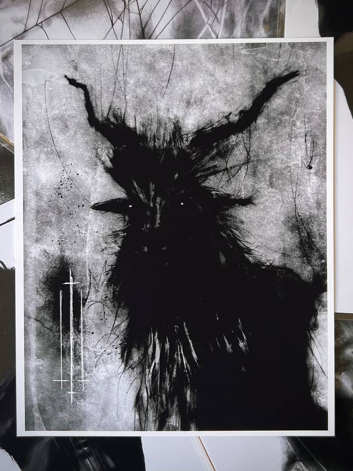 No Longer Can I Sit Still-Dark Art Print for wholesale by Andy Sciazko Art